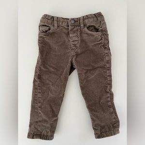 Zara Kids’ Corduroy Slim Fit Pants; Brown; 18-24 months